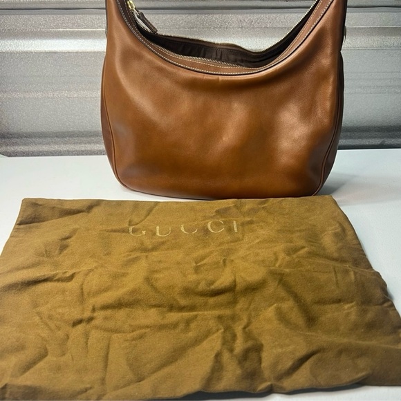 Charmy Cognac Smooth Leather Hobo Bag - Picture 10 of 13